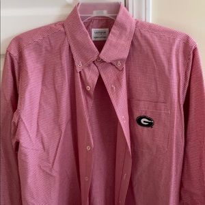 Red UGA Button Down.